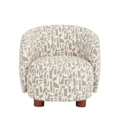 Fotel ESTAMPADO 62 cm kremowo beżowy
