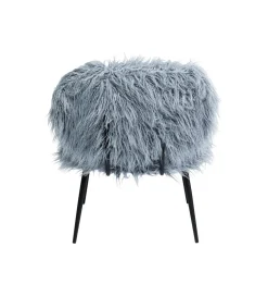 Fotel Hairy niebieski