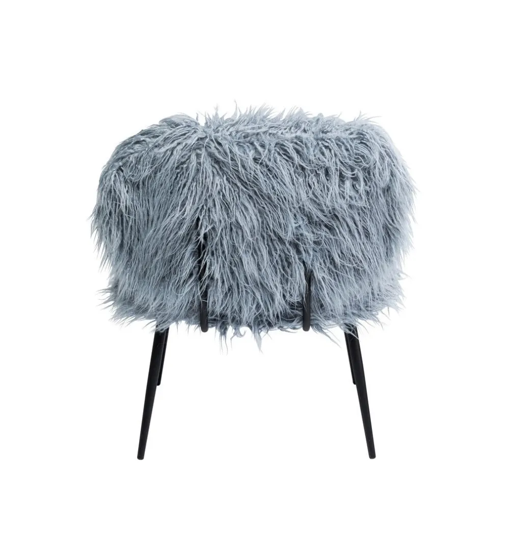 Fotel Hairy niebieski
