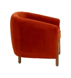 Fotel HERMANEZ 81 cm czerwony