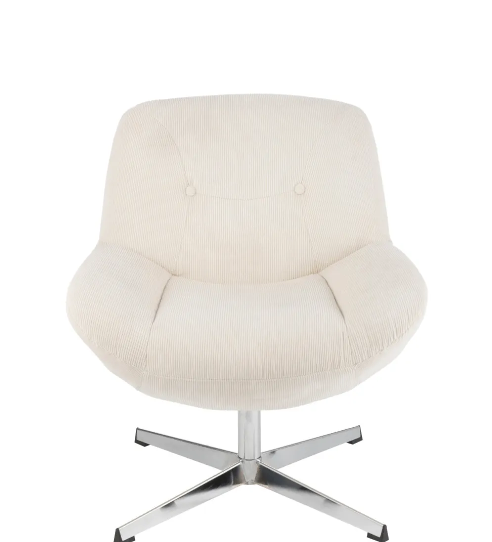 Fotel LOUNGERI 79 cm kremowe