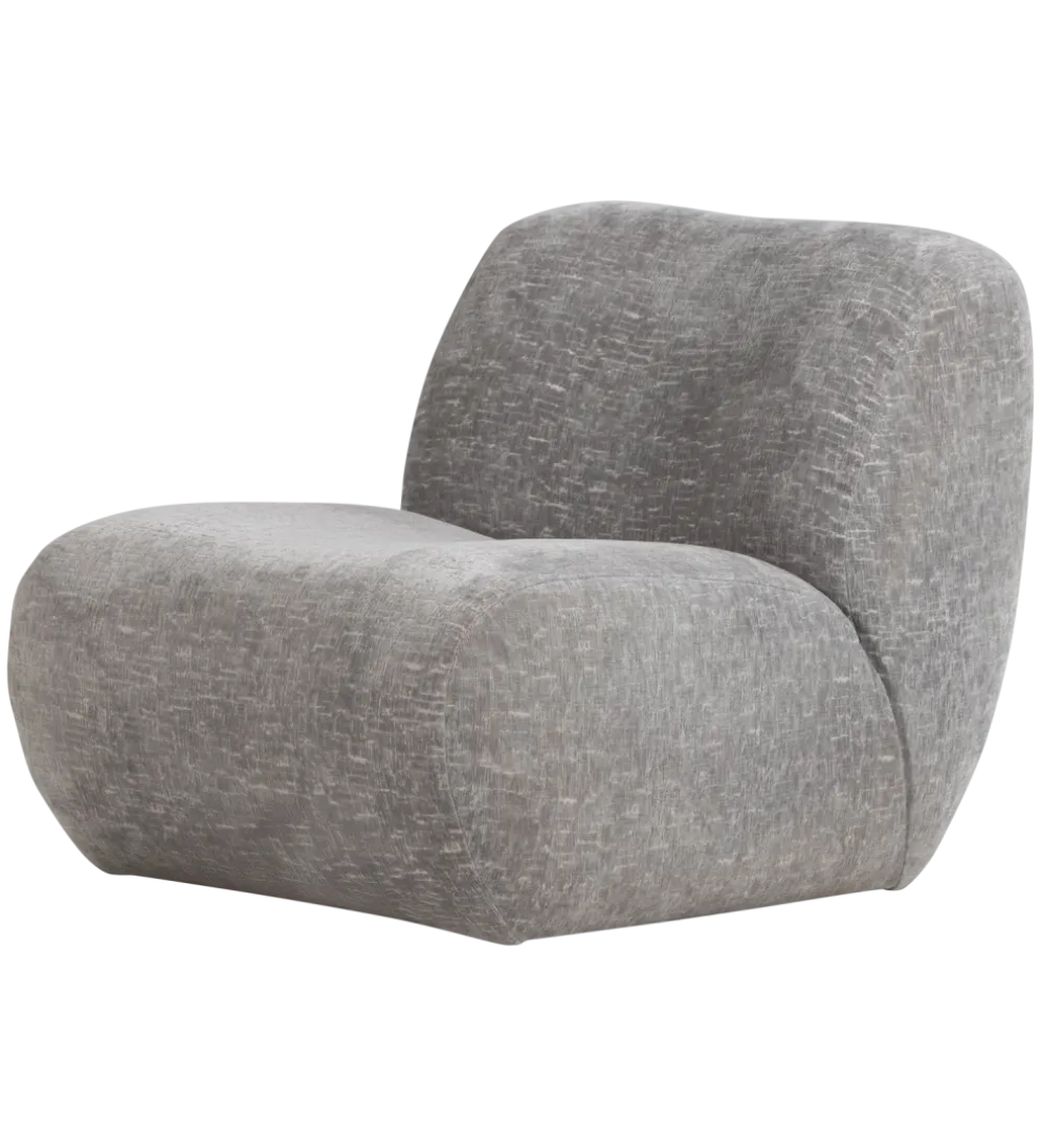 Fotel NOMU velvet jasny niebieski