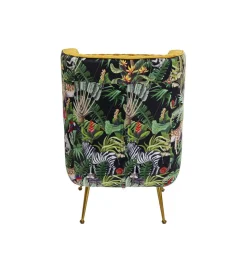 Fotel NONNA JUNGLE 103 cm welur