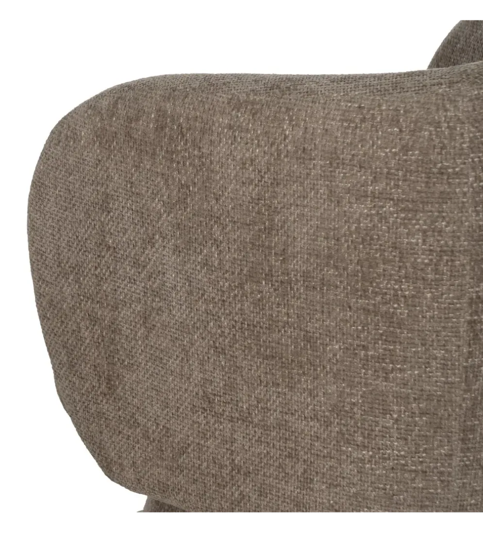 Fotel obrotowy GIRATORIO 77 cm taupe beżowy