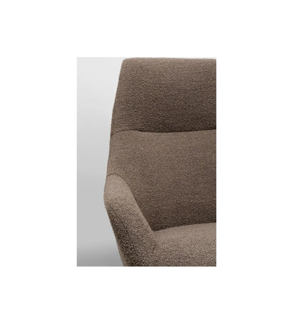 Fotel obrotowy MIMI bouclé mocca