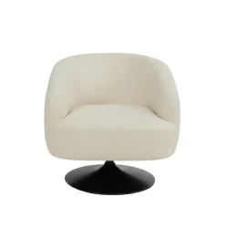 Fotel obrotowy RASANY 73 cm kremowy