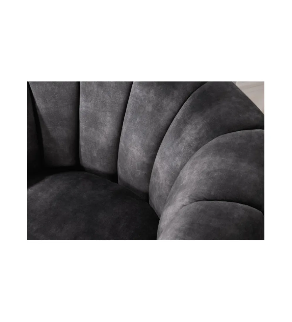 Fotel obrotowy 360 stopni LINO 103 cm ciemnoszary