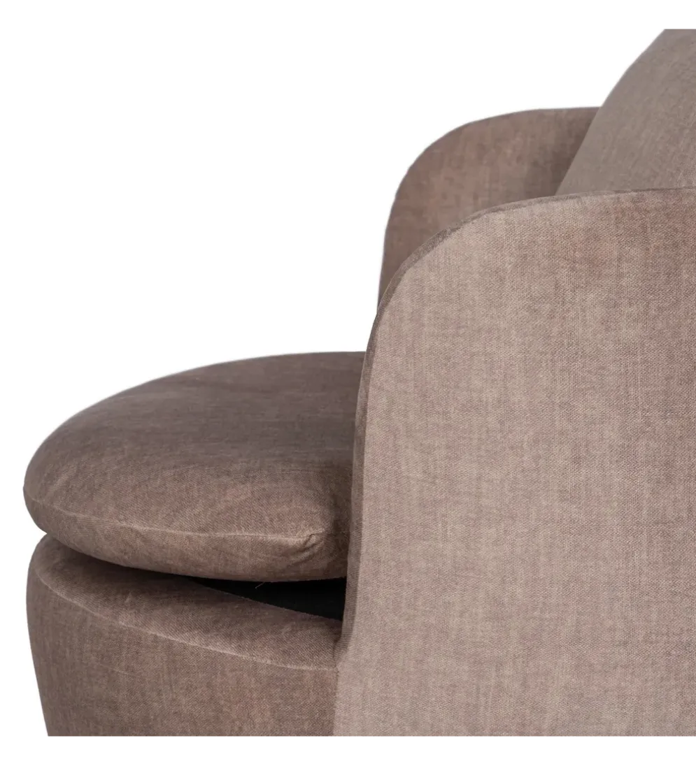 Fotel obrotowy SUMUTN 84 cm taupe