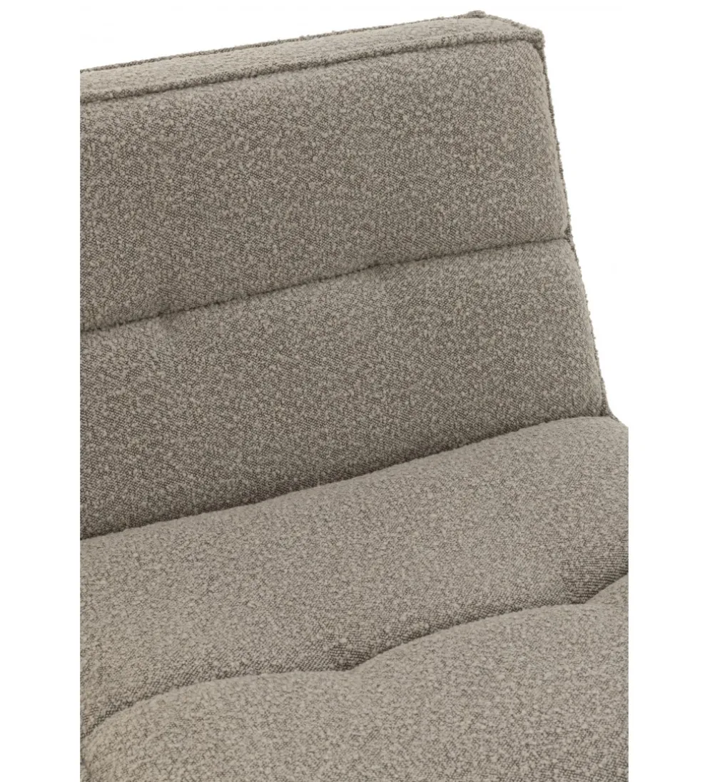 Fotel obrotowy Swivel Bouclé 83 cm taupe