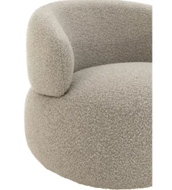 Fotel obrotowy Swivel II Bouclé 82 cm taupe