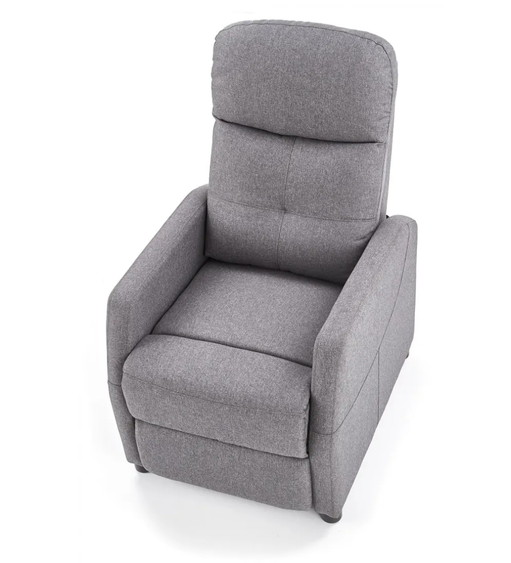 Fotel rozkładany FELIPE 64 cm szary