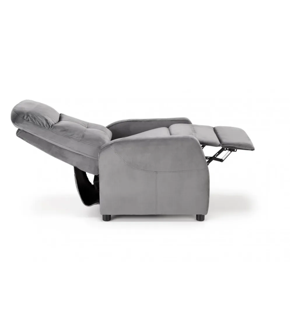 Fotel rozkładany FELIPE II szary