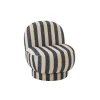 Fotel STRIPED 76 cm niebiesko biały