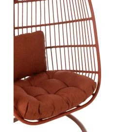 Fotel wiszący EGGA 195 cm czerwony