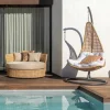 Fotel wiszący POLE NIVA 192 cm rattan