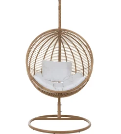 Fotel wiszący SUMMER SOBRE LA TIERRA 1 metalowy naturalny