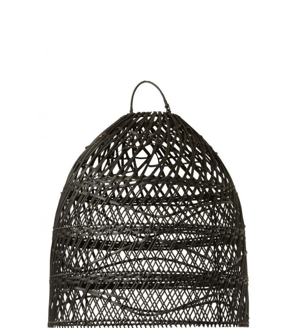 Klosz do lampy wiszący SHADE 40 cm rattan czarna