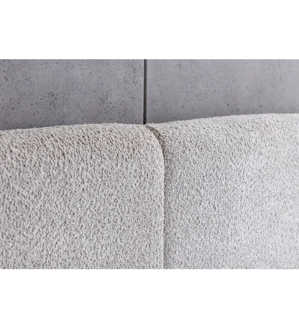 Łóżko ART DECO 180 x 200 cm bouclé beżowe