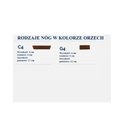 Łóżko Catherine w różnych wymiarach i kolorach do wyboru