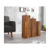 Kolumny FINICE Makassar SET 3 drewno sheesham