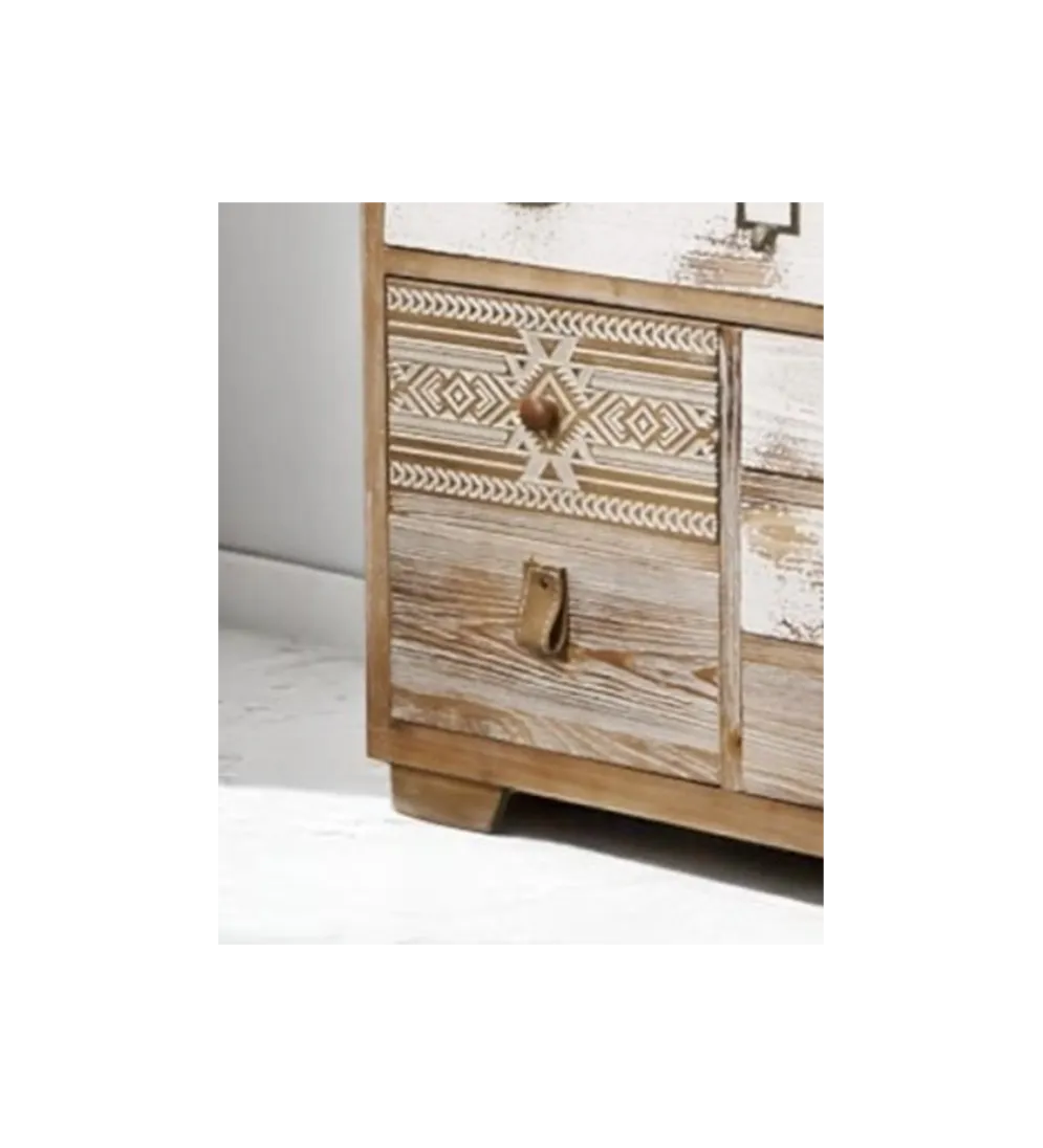 Komoda AFYR 80 cm drewno świerkowe