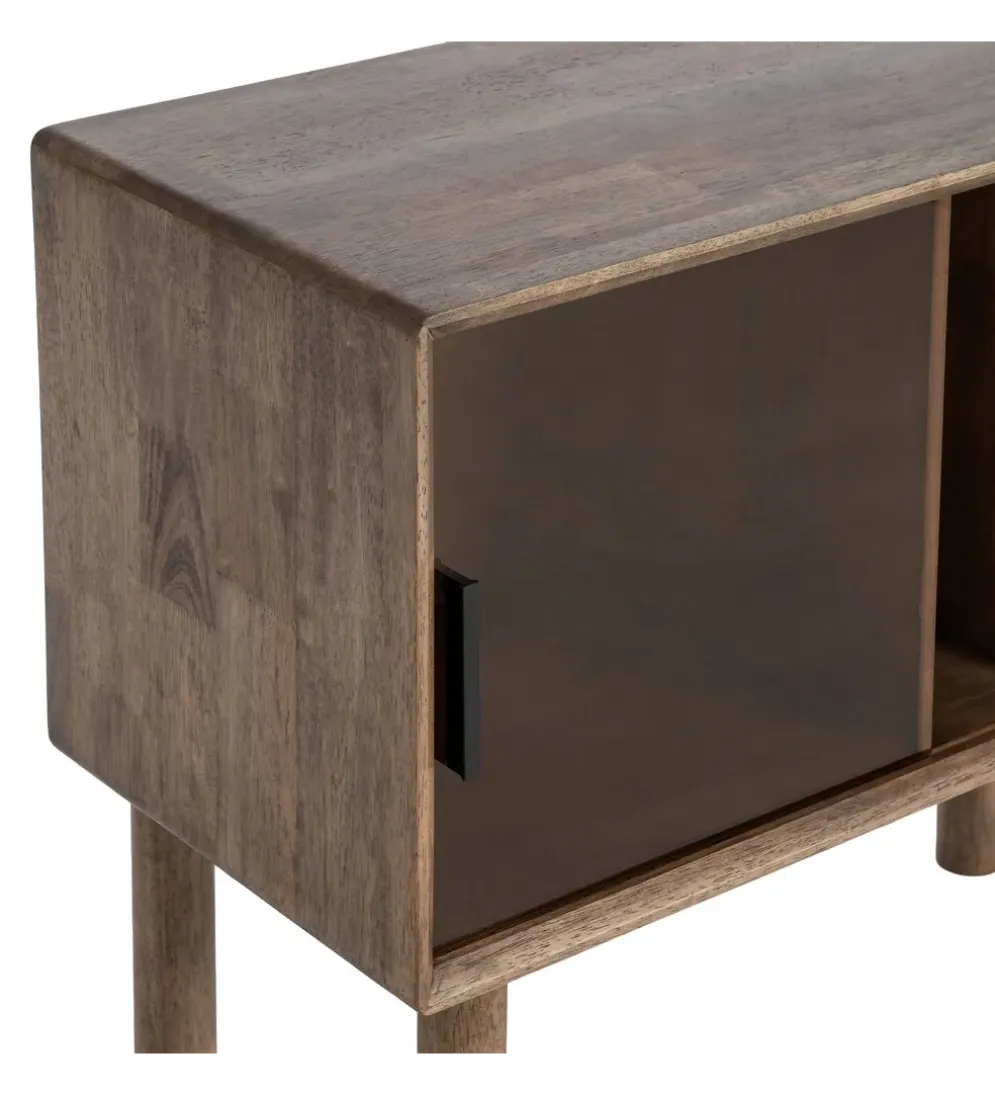 Komoda AMY 80 cm drewno kauczuk