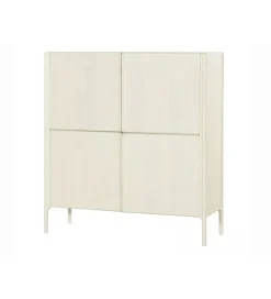 Komoda ARES 130 cm drewno mango biała