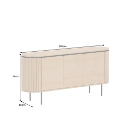 Komoda ATELIER 160 cm kolor drewna dębu