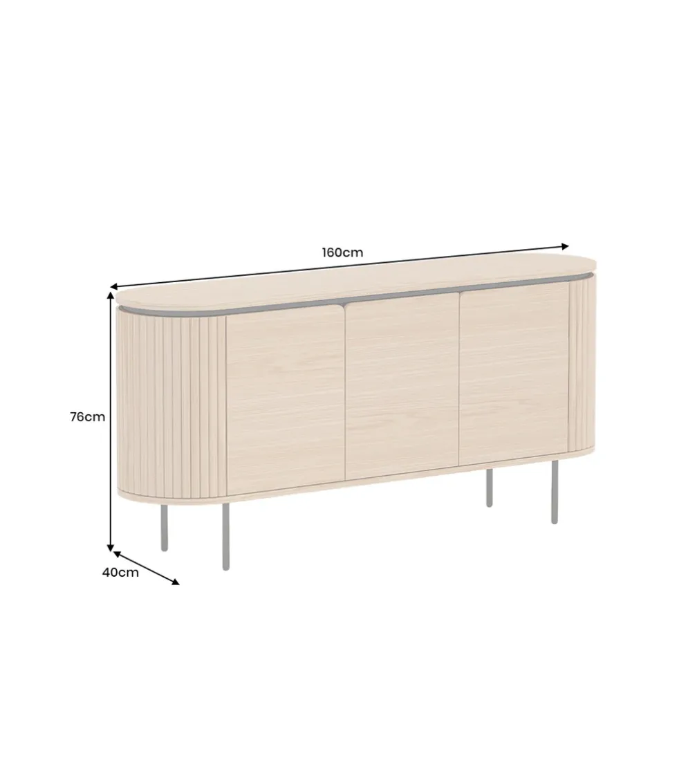 Komoda ATELIER 160 cm kolor drewna dębu