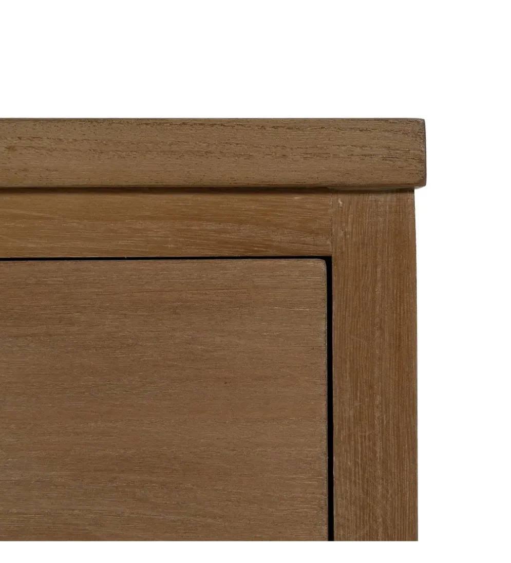 Komoda BATARU 90 cm drewno paulowni naturalna