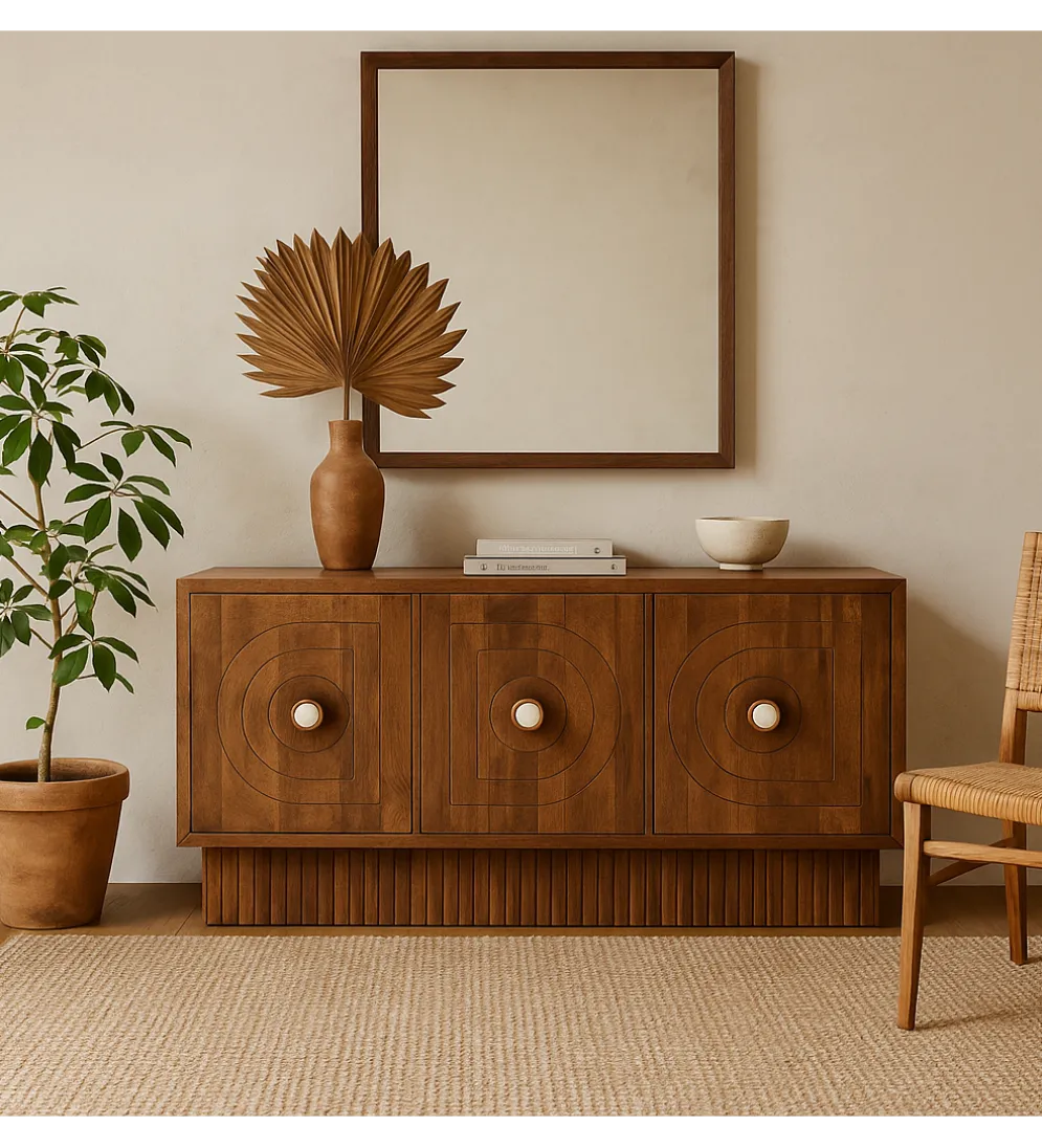 Komoda BERCA 150 cm drewno mango