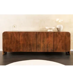 Komoda BRASIL 175 cm drewno mango brązowa