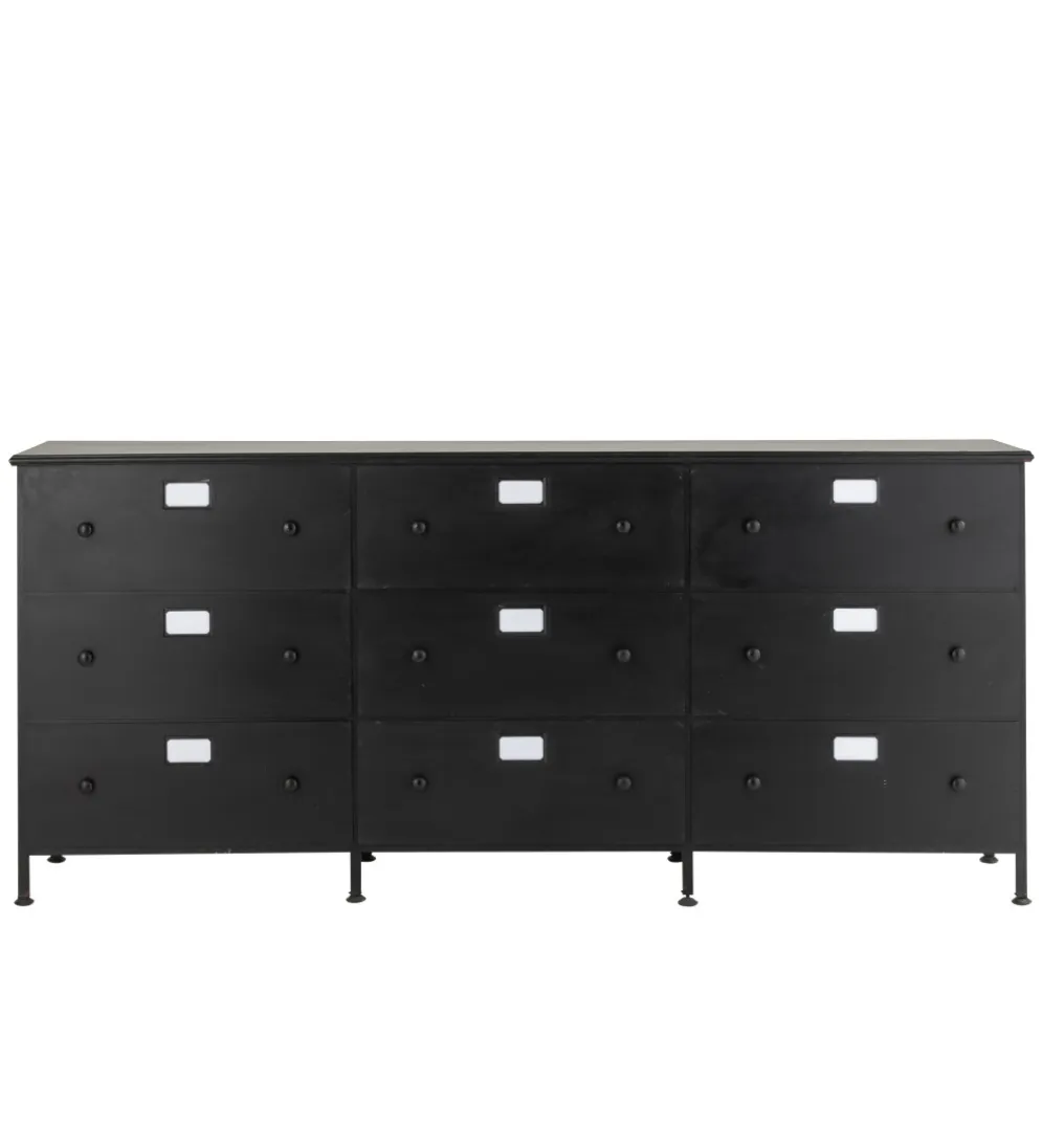 Komoda CADE 175 cm czarna