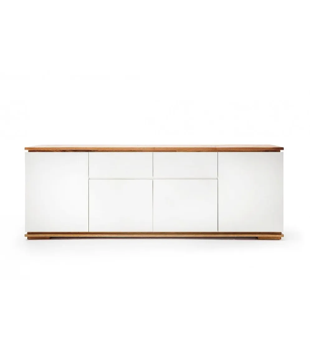 Komoda CHIARO 180 cm biało kremowa