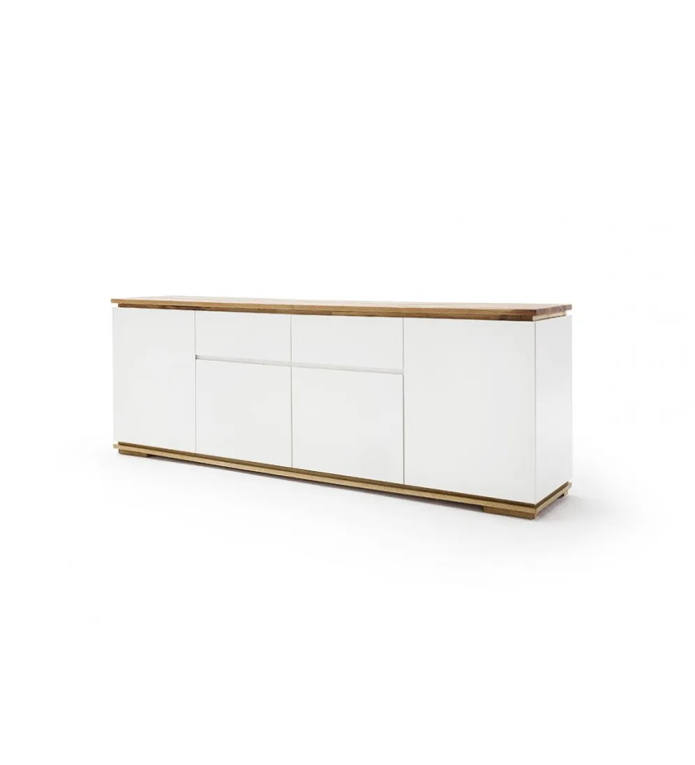 Komoda CHIARO 180 cm biało kremowa