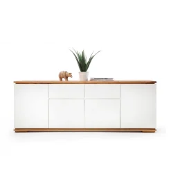 Komoda CHIARO 180 cm biało kremowa