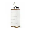 Komoda CHIARO 50 Cm biało kremowa