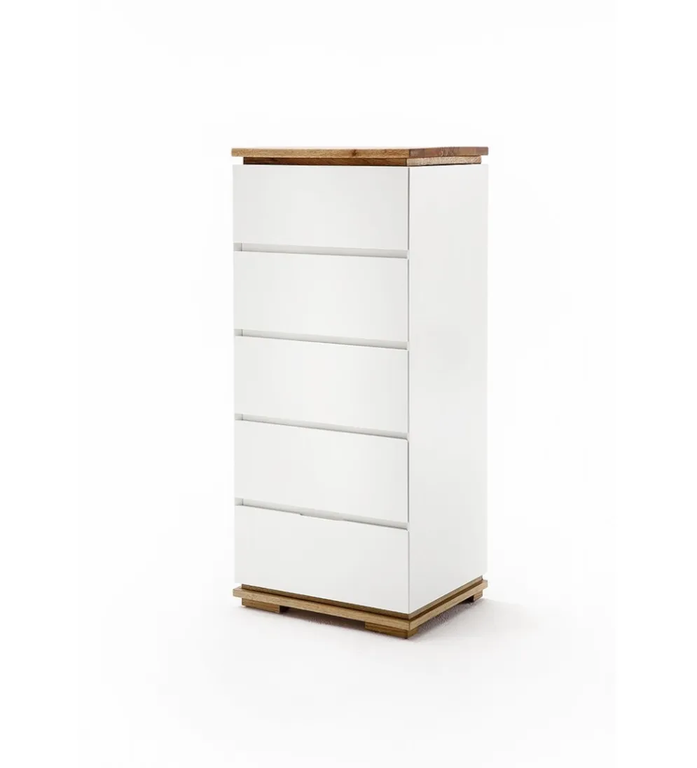 Komoda CHIARO 50 Cm biało kremowa