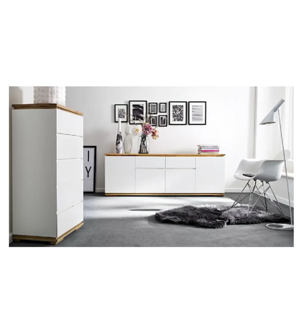 Komoda CHIARO 50 Cm biało kremowa
