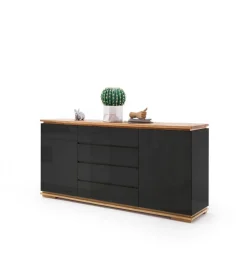Komoda CHIARO 170 cm czarna