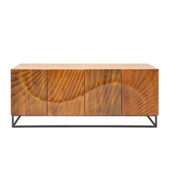 Komoda Davide 177 cm drewno mango brąz
