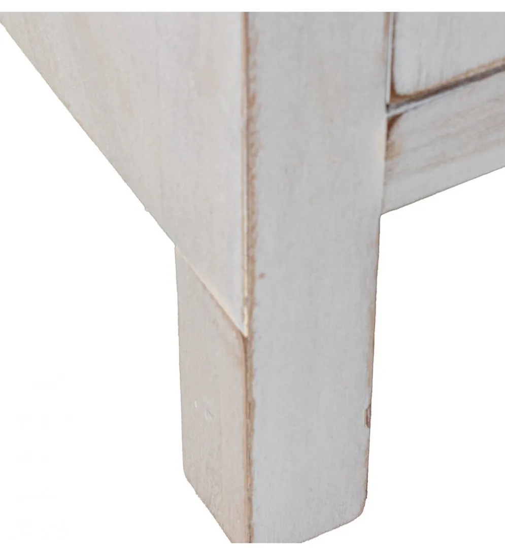 Komoda DECAPE 80 cm przecierana biel