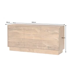 Komoda DESERT 160 cm drewno akacja naturalna