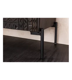 Komoda 3D TRIBAL 120 cm drewno mango ciemny brąz