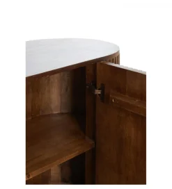 Komoda DUMOSI 140 cm naturalna brązowa
