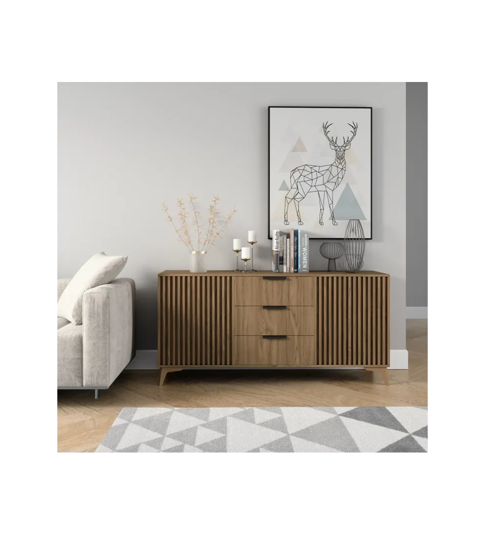 Komoda ENTSIAN 150 cm w optyce dąb artisan