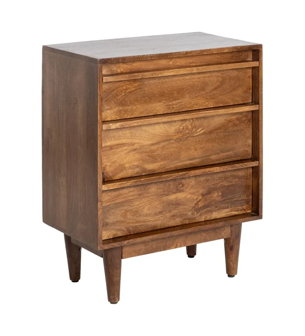 Komoda GARREL 70 cm drewno mango brązowa