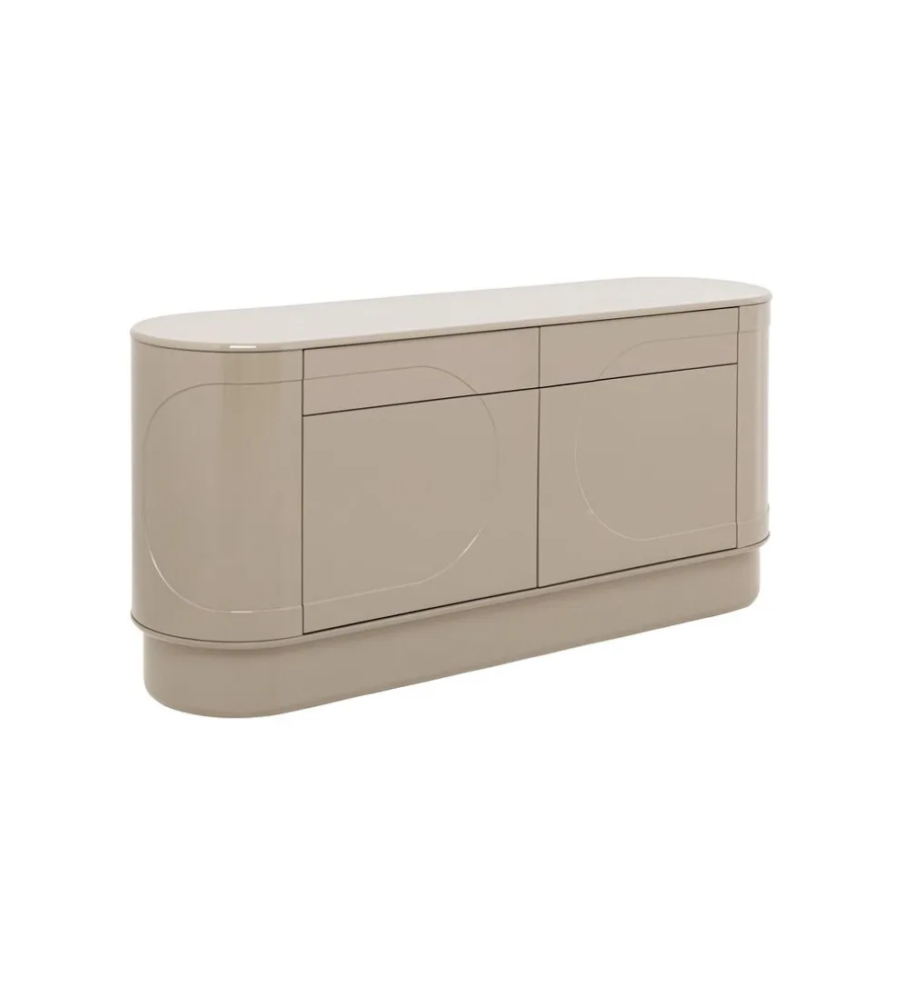Komoda GLOSSY 160 x 76 cm taupe