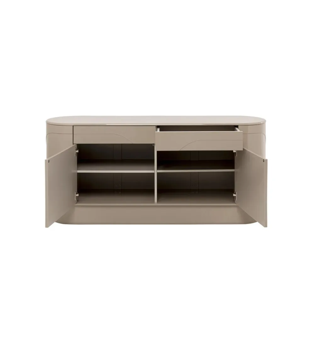 Komoda GLOSSY 160 x 76 cm taupe