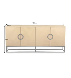 Komoda GRANDEZZA 180 cm kolor drewna dębu